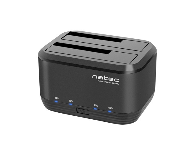 Докинг станция Natec HDD Docking Station Kangaroo Dual SATA USB 3.0на ниска цена с бърза доставка - BestPC.BG