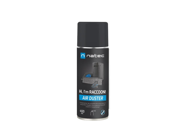 Natec Compressed Air Duster Raccoon 400 mlна ниска цена с бърза доставка - BestPC.BG