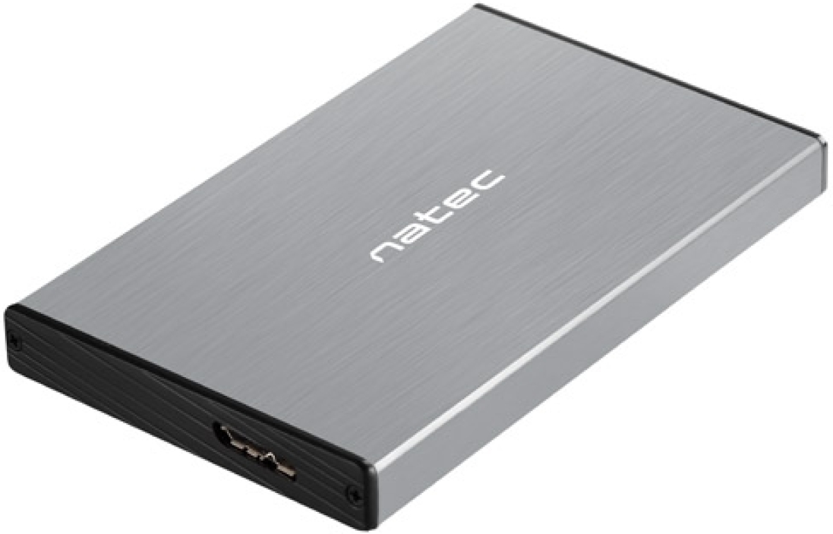 Кутия/Чекмедже за HDD Natec External HDD-SSD Enclosure Rhino Go SATA 2.5" USB 3.0 Greyна ниска цена с бърза доставка - BestPC.BG