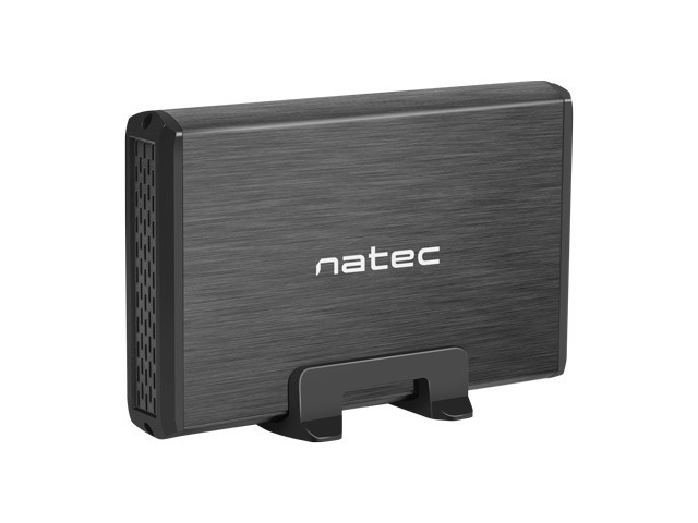 Кутия/Чекмедже за HDD Natec External HDD-SSD Enclosure Rhino SATA 3.5" USB 3.0 Aluminium Blackна ниска цена с бърза доставка - BestPC.BG