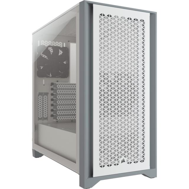 Кутия Corsair 4000D Airflow Mid Tower, Tempered Glass, Бялана ниска цена с бърза доставка - BestPC.BG