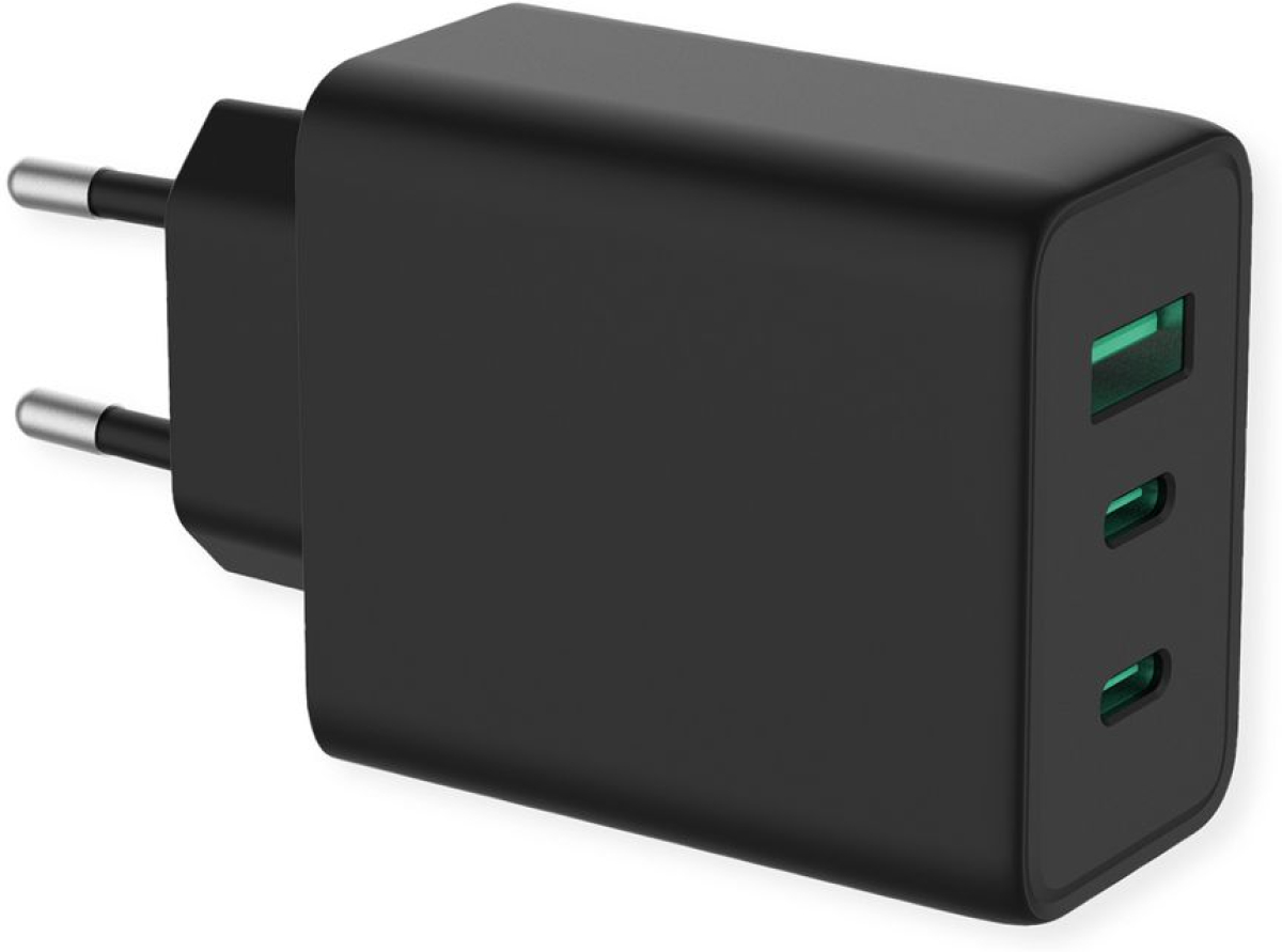 Принадлежност за смартфон VALUE 19.99.1096 :: USB зарядно у-во, 3-порта, (2x Type C+ 1x USB A), 65Wна ниска цена с бърза доставка - BestPC.BG