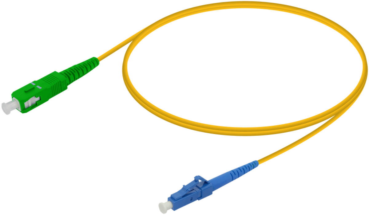 Оптична пач корда LC-UPC SC-APC Сингъл мод 9-125, 2 метрана ниска цена с бърза доставка - BestPC.BG