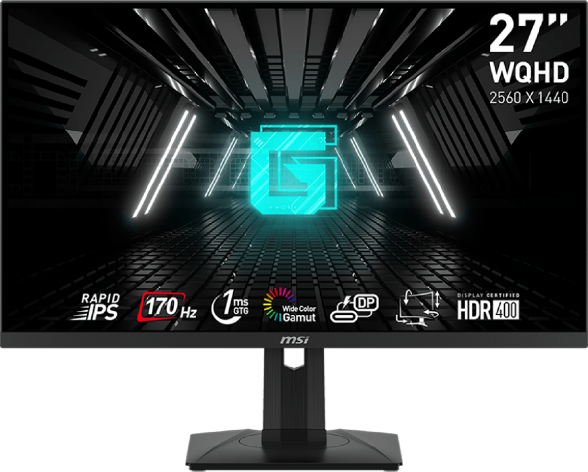 Монитор MSI G274QPF 27" 2560x1440, 400 nits, 170Hz, 1ms, HDMI, DP, USB- Type-C, VESAна ниска цена с бърза доставка - BestPC.BG