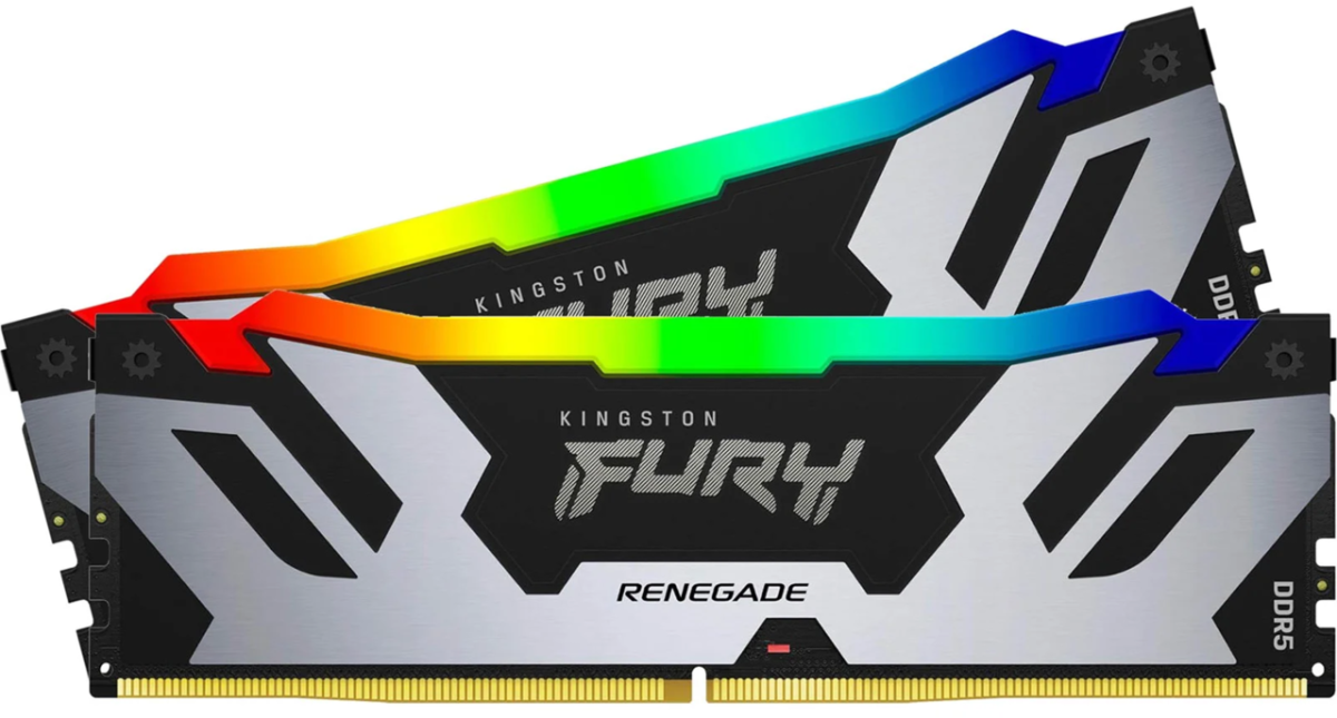 Памет 2x 48 GB DDR5 6000 MHz Kingston Fury Renegade Silver RGBна ниска цена с бърза доставка - BestPC.BG