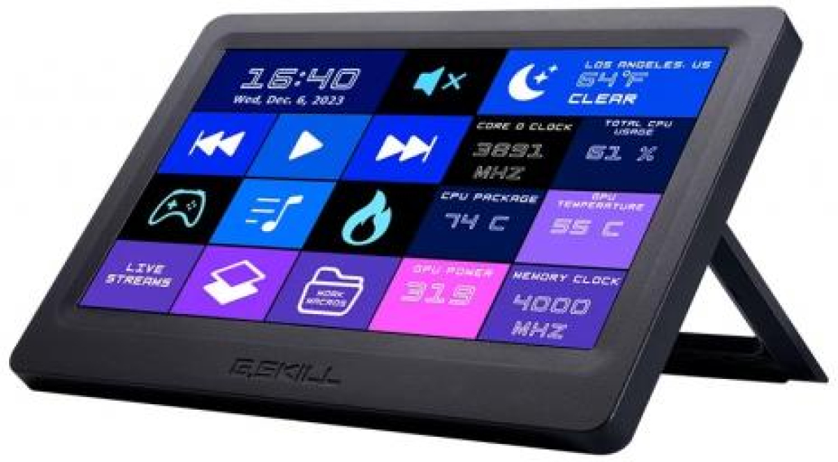 Продукт Команден панел G.SKILL WigiDash, 7", USBна ниска цена с бърза доставка - BestPC.BG