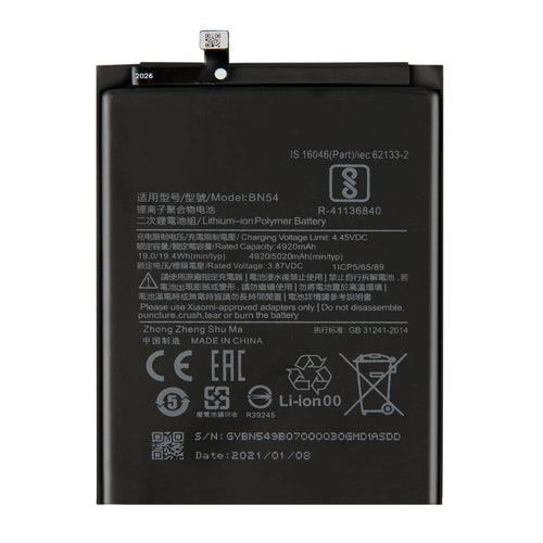 Батерия за смартфон BN55 Xiaomi Redmi Note 9S, 3.87V, 5020mAhна ниска цена с бърза доставка - BestPC.BG