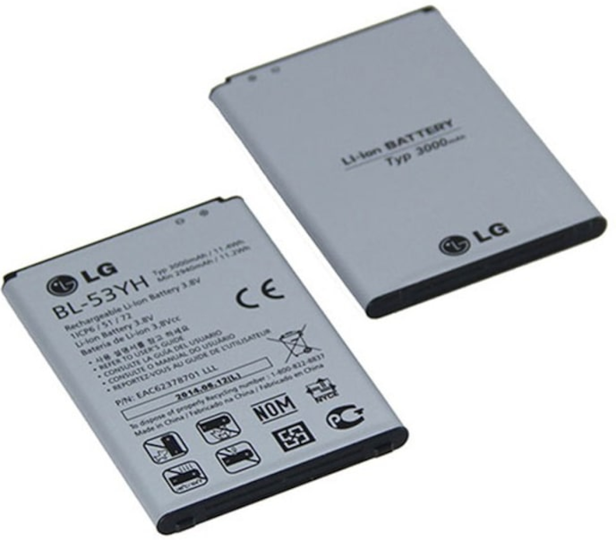 BL-53YH батерия за телефон LG G3, 3.8V, 3000mAhна ниска цена с бърза доставка - BestPC.BG