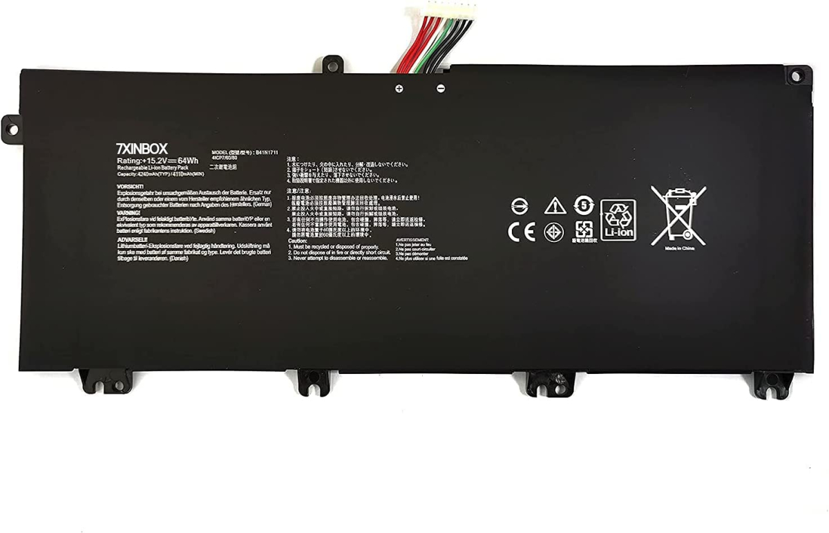 Батерия за лаптоп Asus, 4 клетки, 15.2V, 64Wh, Заместителна ниска цена с бърза доставка - BestPC.BG