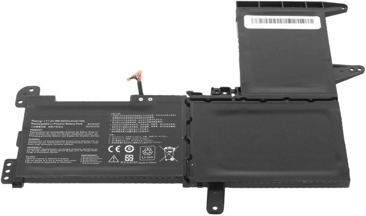 Батерия за лаптоп Asus, 3 клетки, 11.4V, 41Wh, Заместителна ниска цена с бърза доставка - BestPC.BG