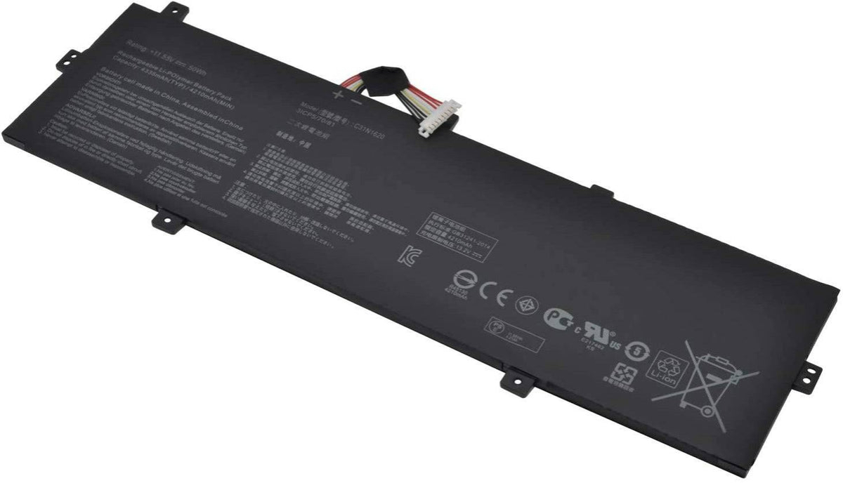 Батерия за лаптоп Asus, 3 клетки, 11.55V, 39Wh, Заместителна ниска цена с бърза доставка - BestPC.BG