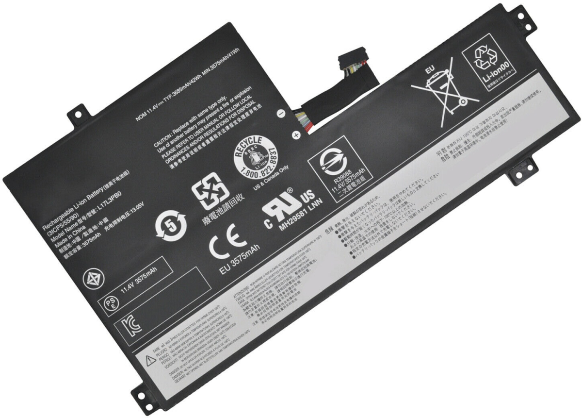 Батерия за лаптоп Lenovo, 3 клетки, 11.4V, 41Wh, Заместителна ниска цена с бърза доставка - BestPC.BG