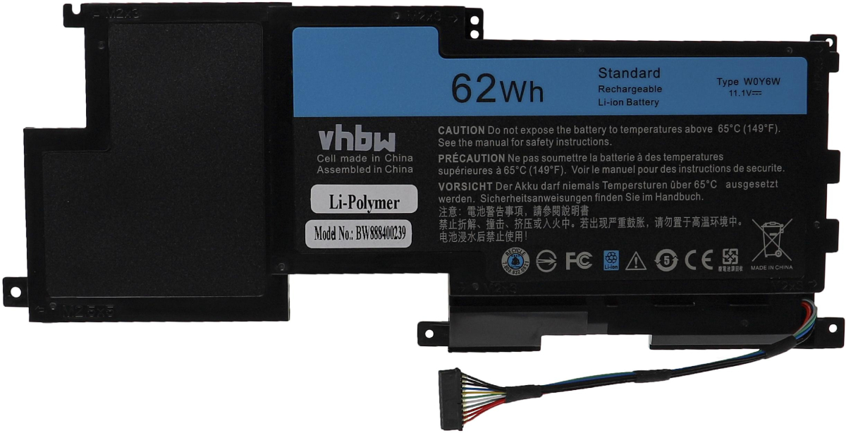 Батерия за лаптоп Dell, 6 клетки, 11.1V, 62Wh, Заместителна ниска цена с бърза доставка - BestPC.BG