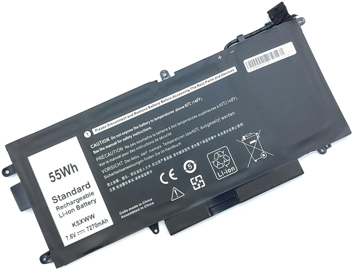 Батерия за лаптоп Dell, 4 клетки, 7.6V, 55Wh, Заместителна ниска цена с бърза доставка - BestPC.BG