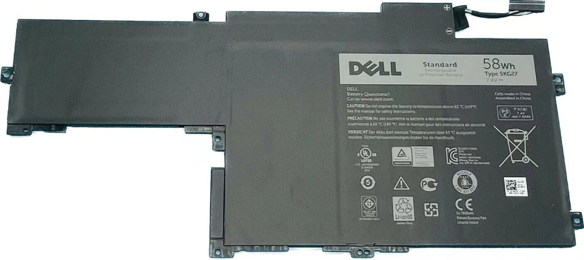 Батерия за лаптоп Dell, 4 клетки, 7.4V, 58Wh, Заместителна ниска цена с бърза доставка - BestPC.BG