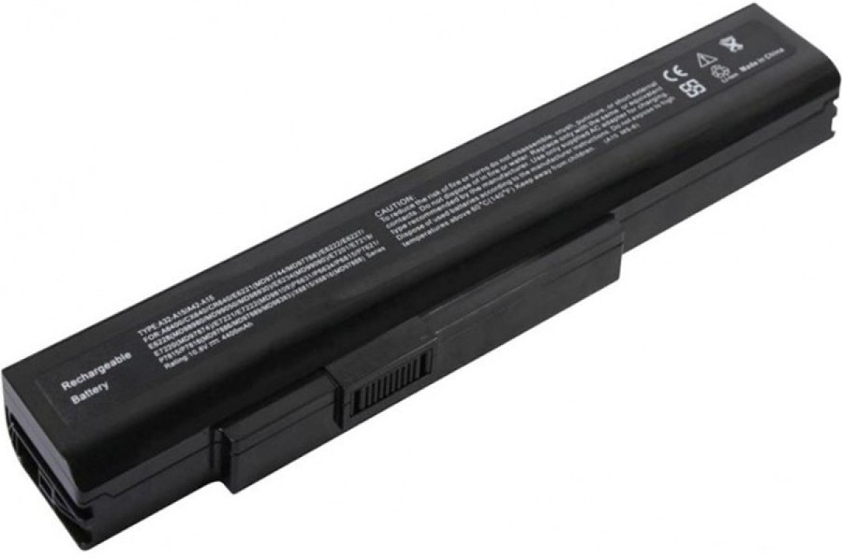 Батерия за лаптоп MSI, Medion, 6 клетки, 10.8V, 4400mAh, Заместителна ниска цена с бърза доставка - BestPC.BG