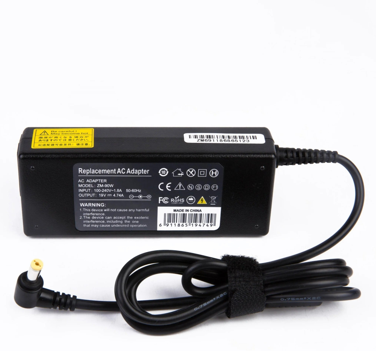 Захранване за лаптоп Acer, 45W, 19V, 2.37A, 5.5mm 1.7mm, Оригиналнона ниска цена с бърза доставка - BestPC.BG