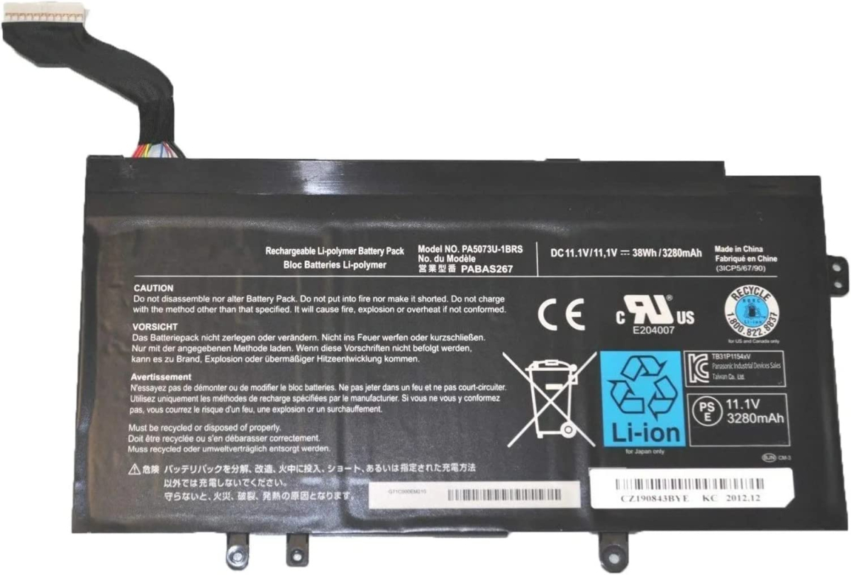 Батерия за лаптоп Toshiba, 3 клетки, 11.1V, 35Wh, Заместителна ниска цена с бърза доставка - BestPC.BG