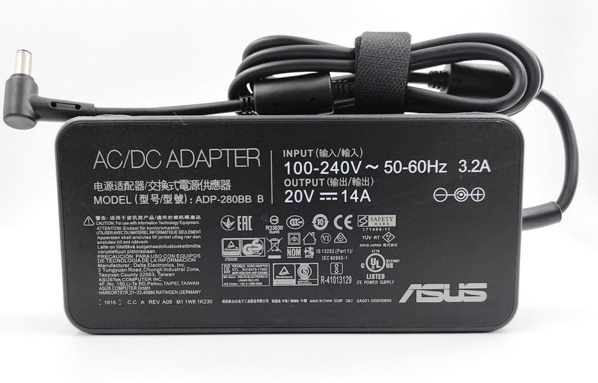 Захранване за лаптоп Asus, 280W/20V/14A, букса - 6.0mm 3.7mmна ниска цена с бърза доставка - BestPC.BG