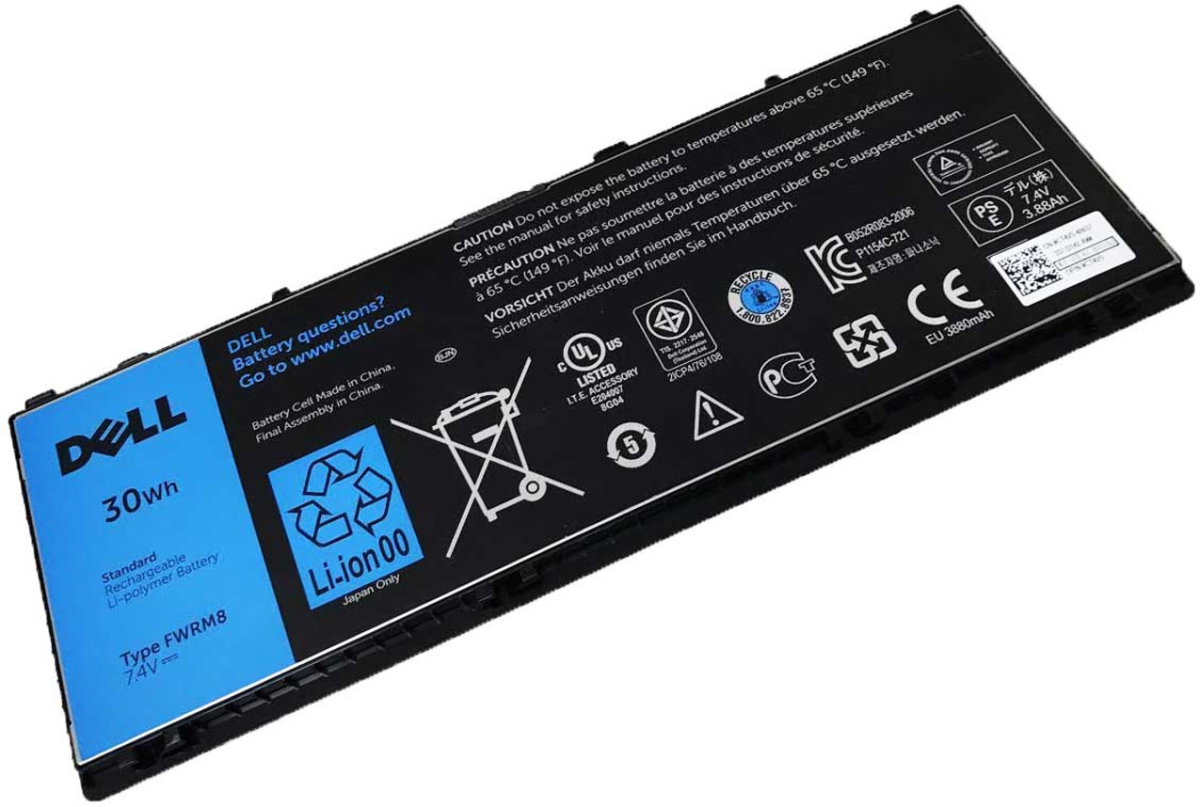 Батерия за лаптоп Dell, 4 клетки, 7.4V, 30Wh, Оригиналнана ниска цена с бърза доставка - BestPC.BG