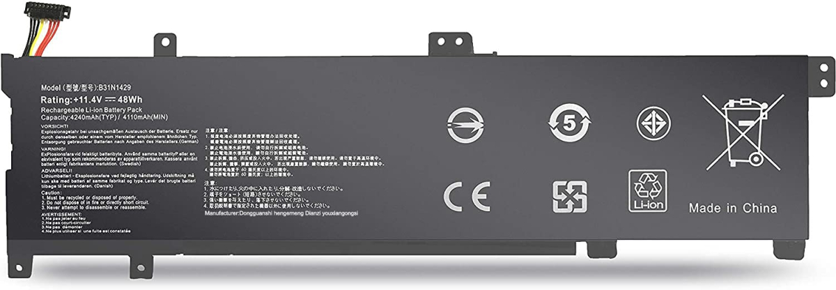 Батерия за лаптоп Asus, 3 клетки, 11.4V, 48Wh, Оригиналнана ниска цена с бърза доставка - BestPC.BG