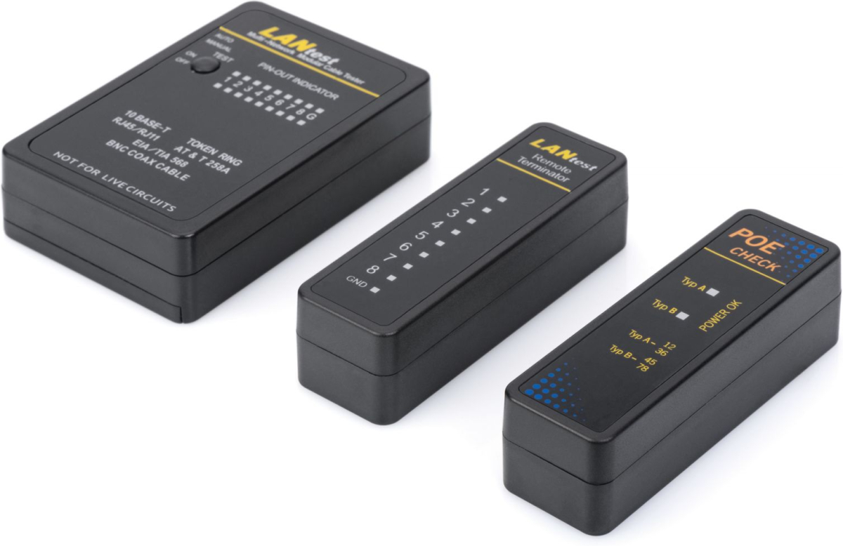 Инструмент/Тестер DIGITUS DN-14001-1 :: Multi-Network тестер за кабели, LAN-Coax-PoEна ниска цена с бърза доставка - BestPC.BG