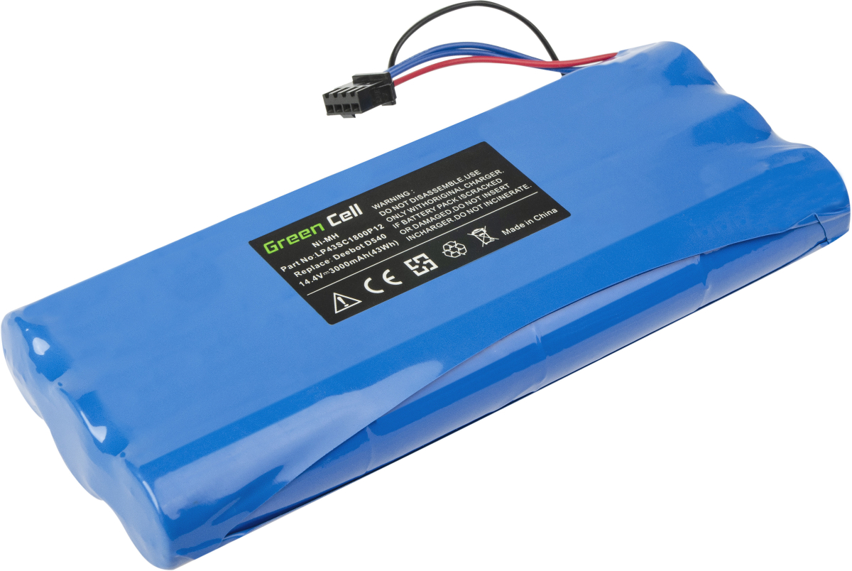 Продукт Батерия за прахосмукачка Ecovacs, 14.4V, 3500mAh, NiMH, Заместителна ниска цена с бърза доставка - BestPC.BG
