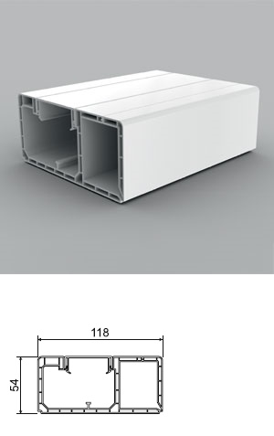 PVC кабелен канал PK 120х55ммна ниска цена с бърза доставка - BestPC.BG