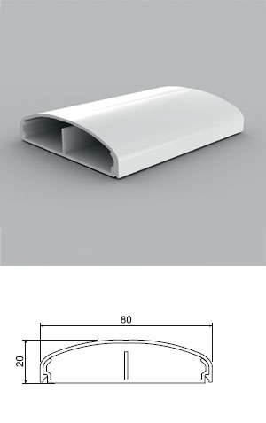 PVC кабелен канал LE 80х20 ммна ниска цена с бърза доставка - BestPC.BG