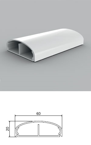 PVC кабелен канал LE 60х20 ммна ниска цена с бърза доставка - BestPC.BG