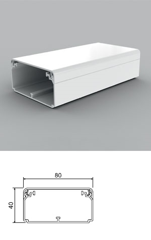 PVC кабелен канал Kopos Kolin EKD, 80х40 ммна ниска цена с бърза доставка - BestPC.BG