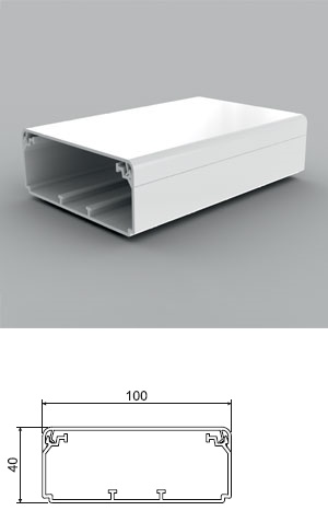 PVC кабелен канал EKD 100х40 ммна ниска цена с бърза доставка - BestPC.BG