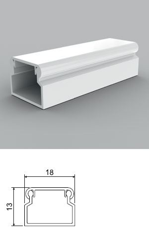PVC кабелен канал LV 18х13 ммна ниска цена с бърза доставка - BestPC.BG
