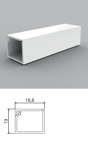 PVC кабелен канал LZ 15х12 мм прав капакна ниска цена с бърза доставка - BestPC.BG