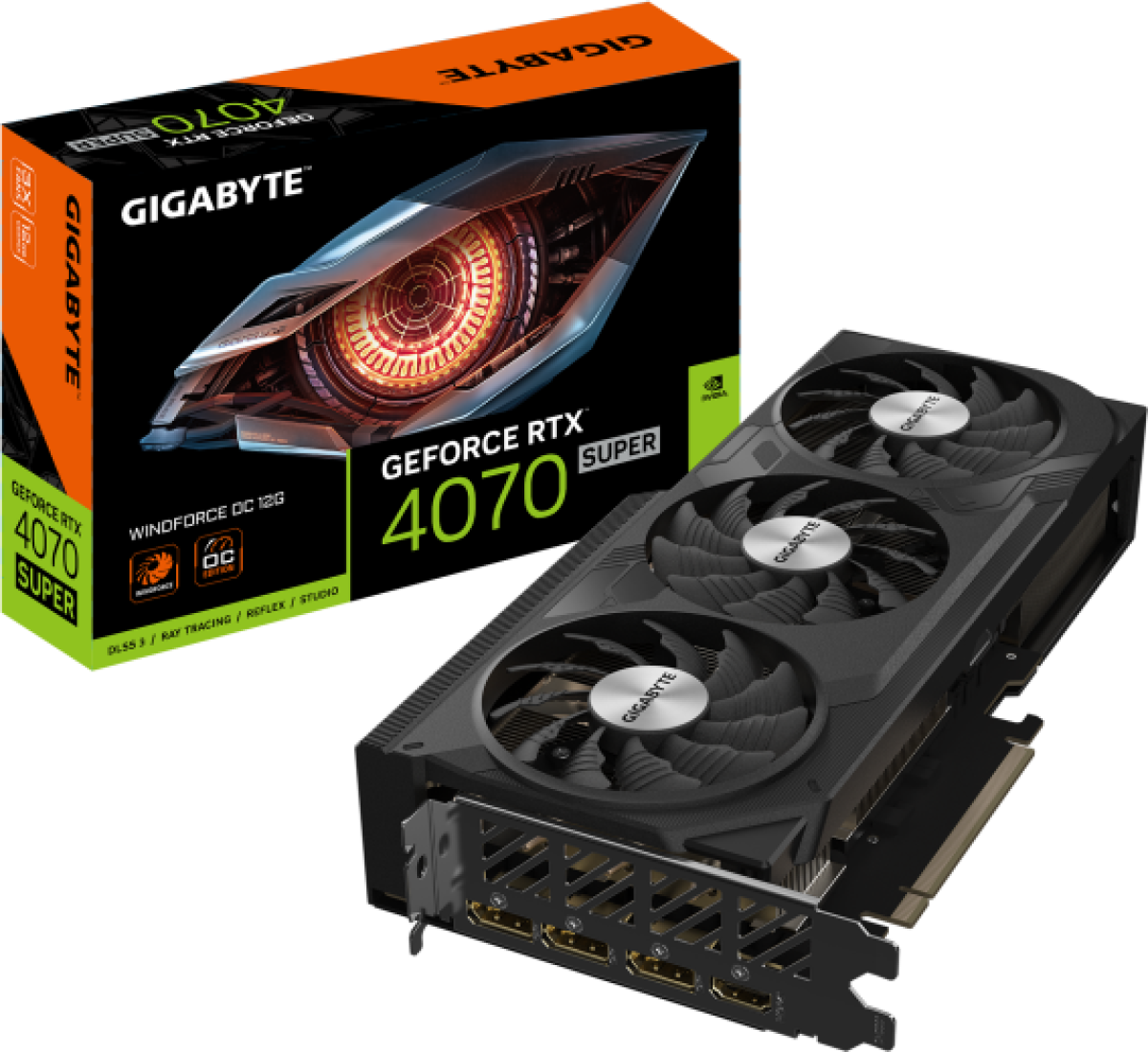Видеокарта GIGABYTE GeForce RTX 4070 SUPER WINDFORCE OC 12GB GDDR6Xна ниска цена с бърза доставка - BestPC.BG