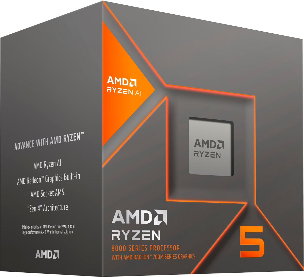 Процесор AMD Ryzen 5 8600G (3.8-5.0GHz Max, 22MB, 65W, AM5) boxна ниска цена с бърза доставка - BestPC.BG