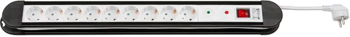 Контакт Разклонител с 9 гнезда, ключ и защита от пренапрежение, 1.4 мна ниска цена с бърза доставка - BestPC.BG