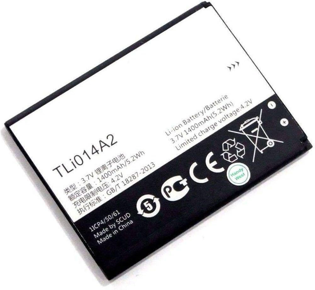 Батерия за смартфон TLI014A2 Alcatel Smart First 6, 3.7V, 1400mahна ниска цена с бърза доставка - BestPC.BG