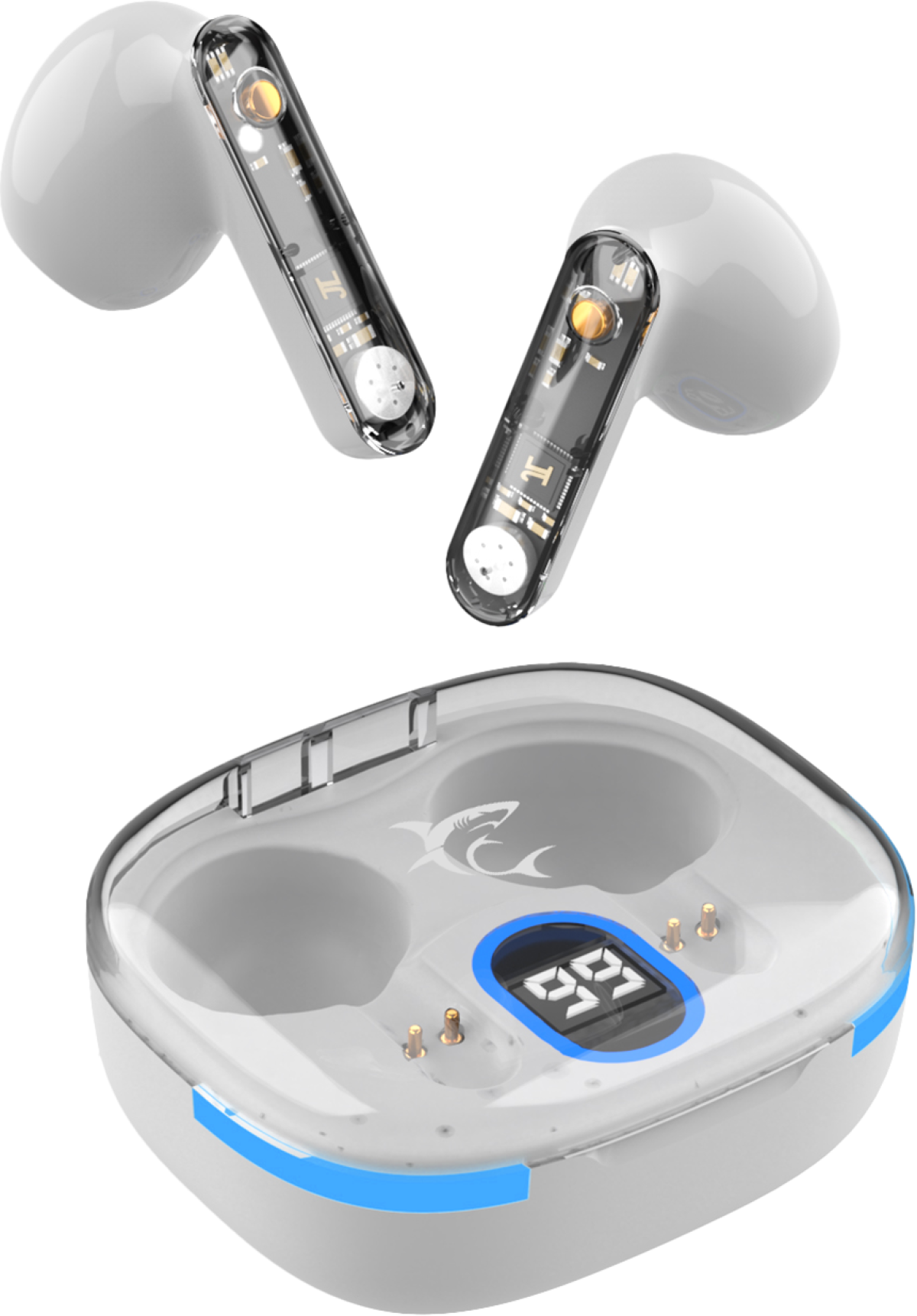 White Shark GEB-TWS37-W :: Слушалки с Микрофон, EARBUDS, HYPERBEAT-W, бялна ниска цена с бърза доставка - BestPC.BG