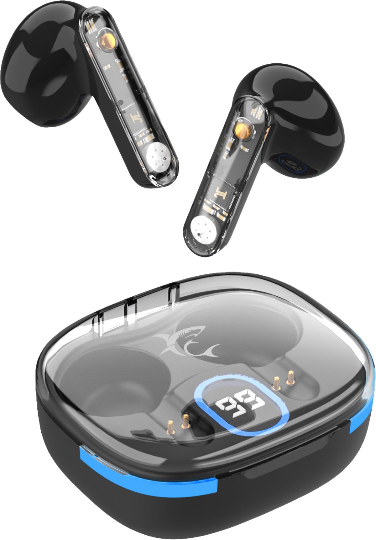 White Shark GEB-TWS37-B :: Слушалки с Микрофон, EARBUDS, Bluetooth , чернина ниска цена с бърза доставка - BestPC.BG