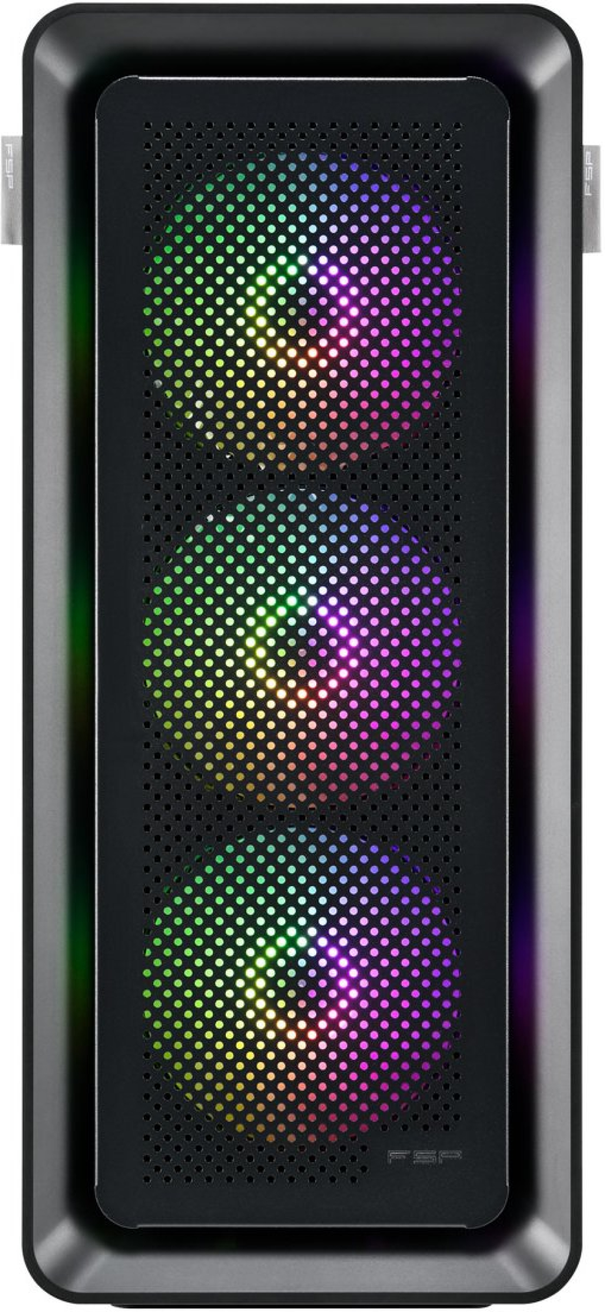 Кутия Fortron CUT593P, Tower, ATX, Micro ATX, Mini ITX, USB Type C, RGB LED, Черенна ниска цена с бърза доставка - BestPC.BG
