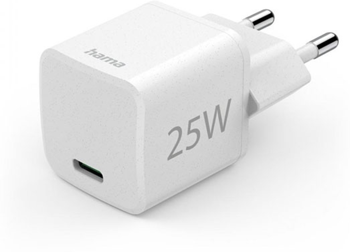 Принадлежност за смартфон USB-C Charger, 25W HAMA-187278 Eco, Whiteна ниска цена с бърза доставка - BestPC.BG