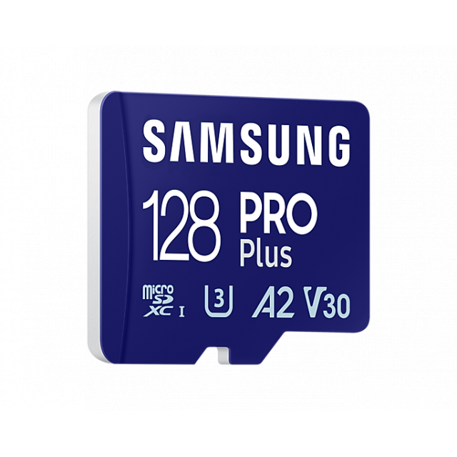 Карта памет Samsung PRO Plus, microSDXC, UHS-I, 128GB, Адаптерна ниска цена с бърза доставка - BestPC.BG