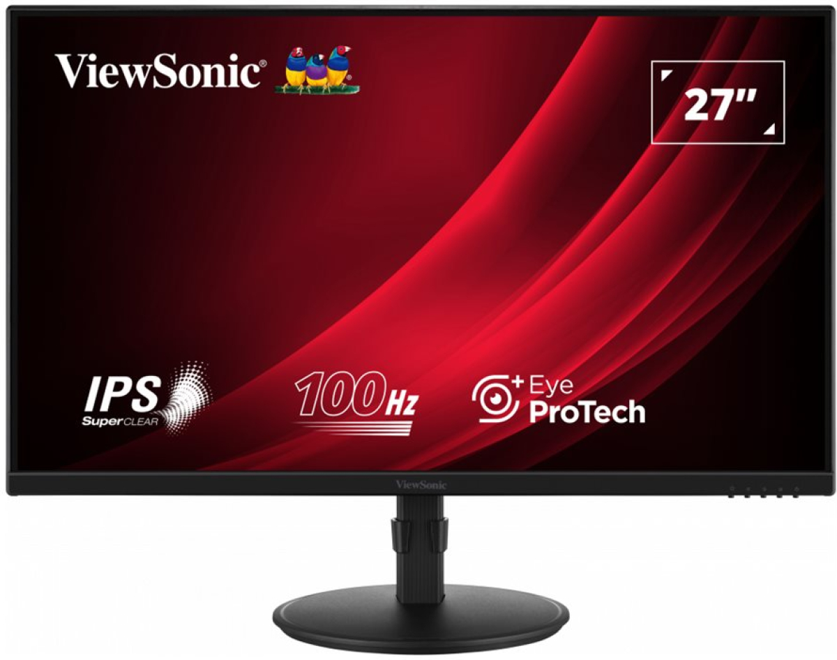 Монитор ViewSonic VG2708A-MHD, 27\'\' Full HD, 16:9, IPS, 5 ms, 100 Hz, 250 cd/m2, VGA, HDMI, DPна ниска цена с бърза доставка - BestPC.BG
