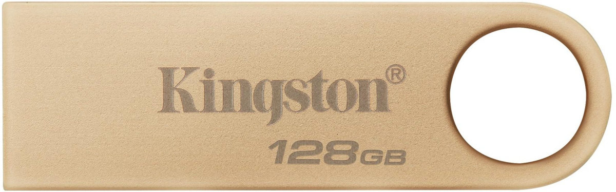 Kingston DTSE9G3, 128GB, 100 MB/s, 220 MB/s, USB 3.2, Алуминиев корпус, Златистна ниска цена с бърза доставка - BestPC.BG