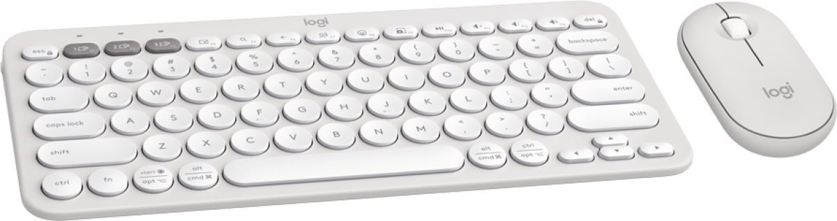 Клавиатура LOGITECH Pebble 2 Bluetooth Keyboard Combo - TONAL WHITE - US INT\'L, бялана ниска цена с бърза доставка - BestPC.BG