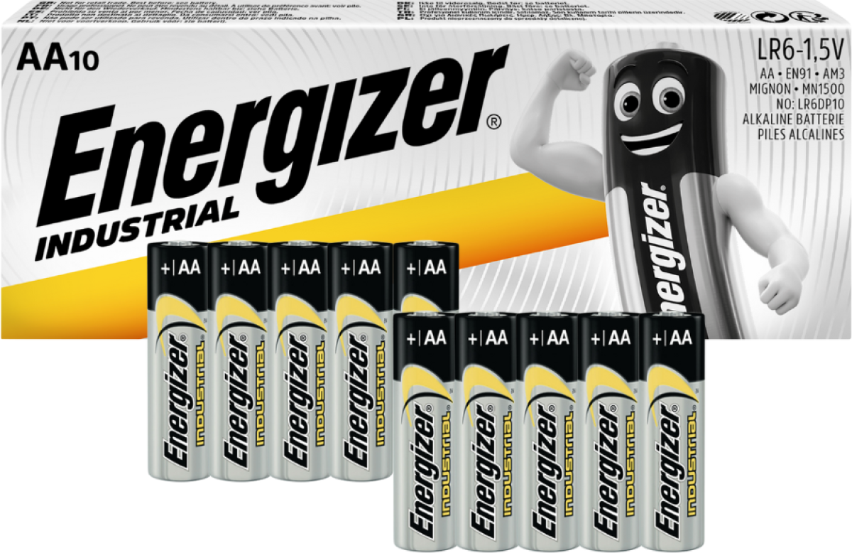 Алкални батерии индустриални LR6 AA 1,5V 10PK INDUSTRIAL ENERGIZERна ниска цена с бърза доставка - BestPC.BG