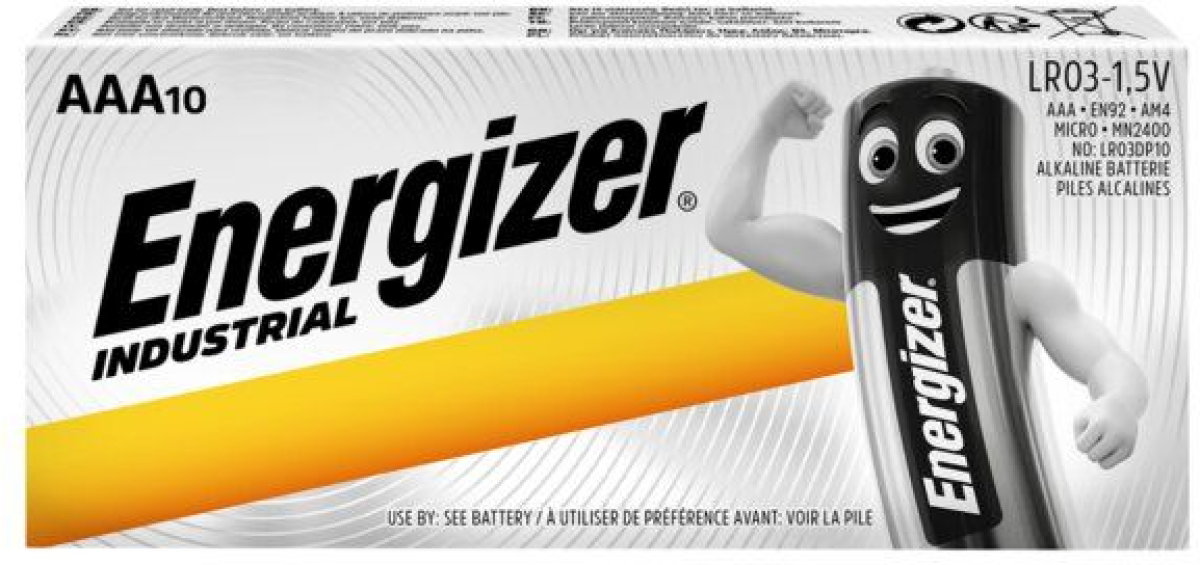 Батерия LR03 AAA 1,5V 10PK INDUSTRIAL ENERGIZERна ниска цена с бърза доставка - BestPC.BG