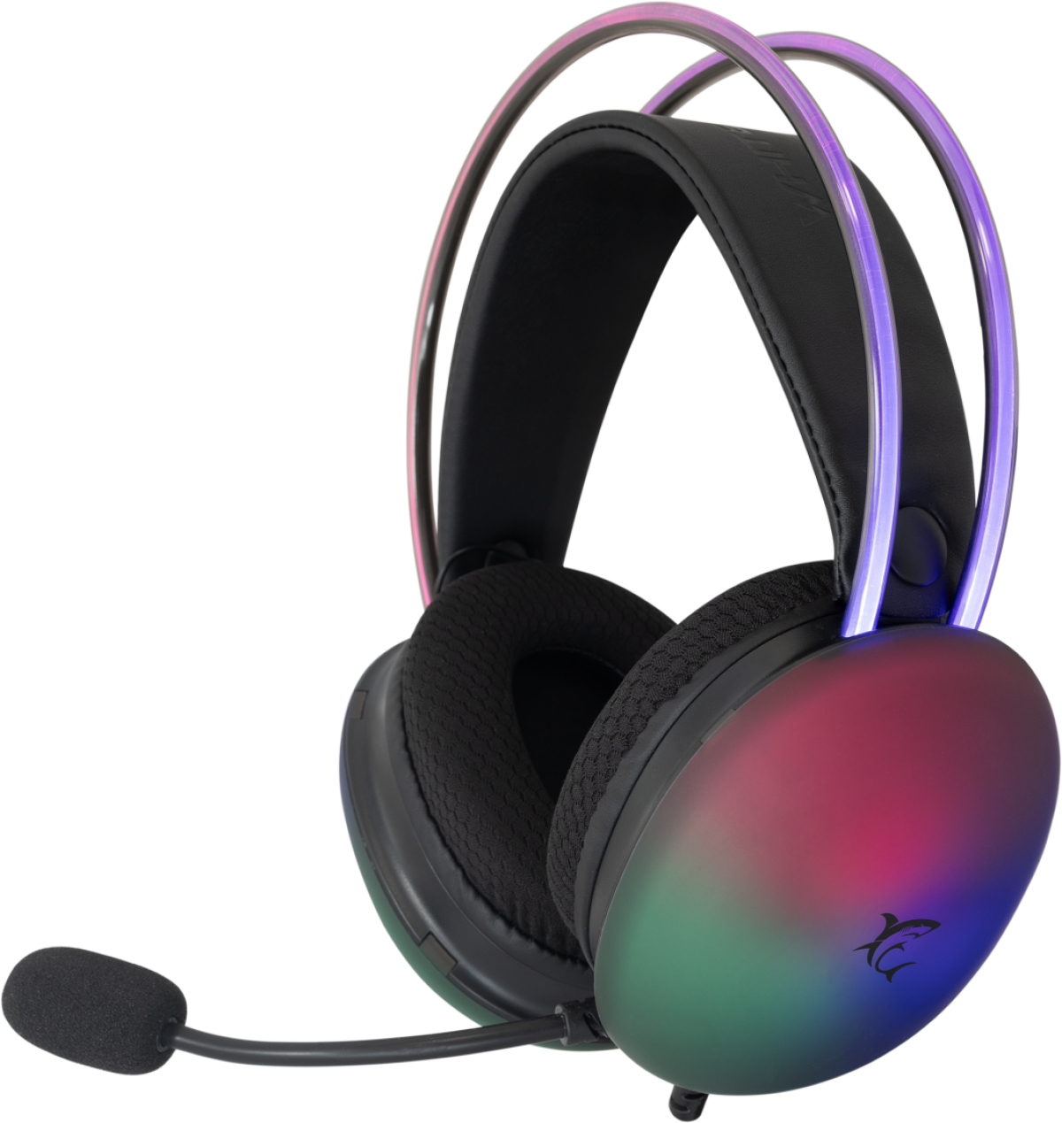 Слушалки White Shark GH-2342-B с микрофон FIREFLY, RGB осветление, чернина ниска цена с бърза доставка - BestPC.BG