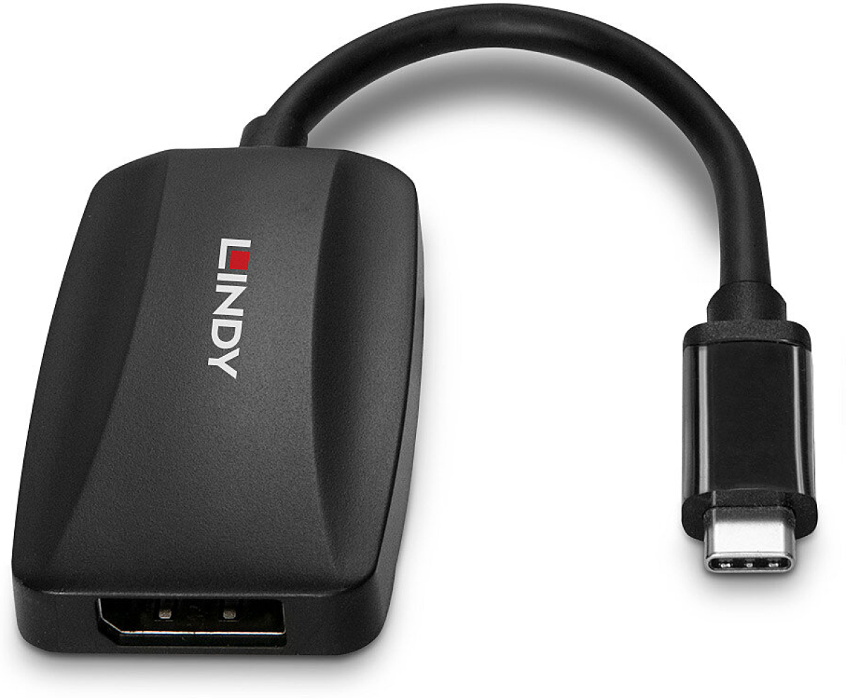 Кабел/адаптер LINDY LNY-43337 :: USB Type C към DisplayPort 1.4, 8K, конверторна ниска цена с бърза доставка - BestPC.BG